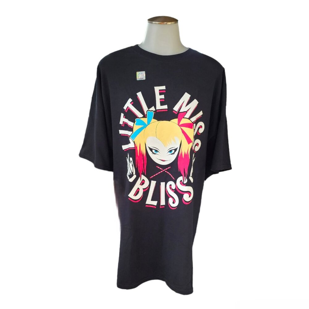 WWE Wrestling  Faded Little Miss Bliss Alexa Bliss Spell Out T-Shirt